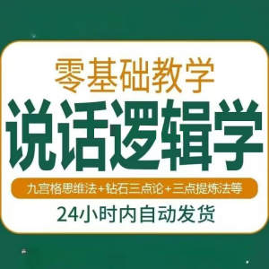 说话技巧口才训练思维逻辑学习课程如何让说话更有逻辑教程视频-虚拟宝库网-提供淘宝虚拟货源产品下载
