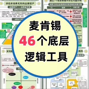 46种麦肯锡思考工具框架底层逻辑137页PPT属于芒格100个思维模型-虚拟宝库网-提供淘宝虚拟货源产品下载