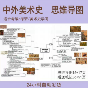 外国美术史思维导图中国美术史思维导图美术作品艺术设计考编考研-虚拟宝库网-提供淘宝虚拟货源产品下载