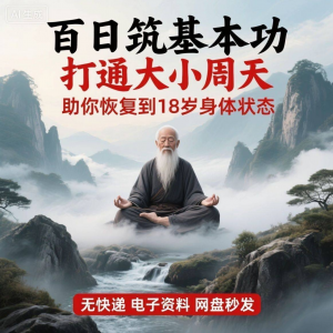 百日筑基功打通大小周天电子版视频课程动功通脉秘传心法打坐讲解-虚拟宝库网-提供淘宝虚拟货源产品下载