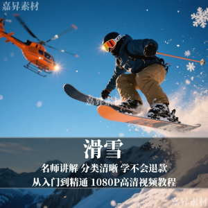 单板双板滑雪教程视频教学成人全套入门自学零基础学习视频教程-虚拟宝库网-提供淘宝虚拟货源产品下载