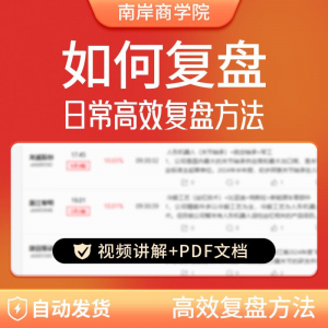 股票每日复盘短线交易系统视频讲解教学股票看盘教程从入A164-虚拟宝库网-提供淘宝虚拟货源产品下载