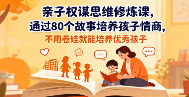 亲子权谋思维修炼课 通过80个故事培养孩子情商 不用卷娃就能培养优秀孩子-虚拟宝库网-提供淘宝虚拟货源产品下载