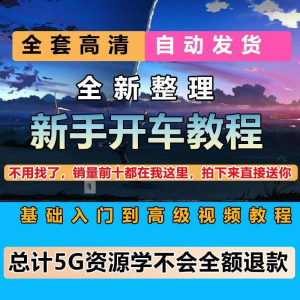 新手开车视频教程安全汽车驾驶技术技巧小白开车新手课程素材-虚拟宝库网-提供淘宝虚拟货源产品下载