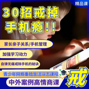 戒瘾网瘾视频教程全套管理技巧亲子关系学习动力在线课程-虚拟宝库网-提供淘宝虚拟货源产品下载