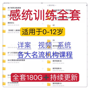 感统课程教案幼儿童训练早教机构视频0-12岁体智能培训测评资料-虚拟宝库网-提供淘宝虚拟货源产品下载